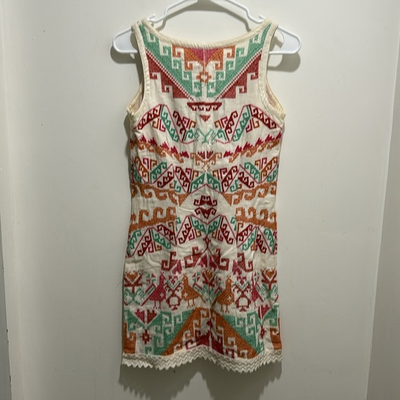 Free People | White Andean Embroidered Mini Dress Small - Picture 5 of 6
